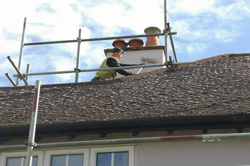 Repair and redecoration of chimney stacks