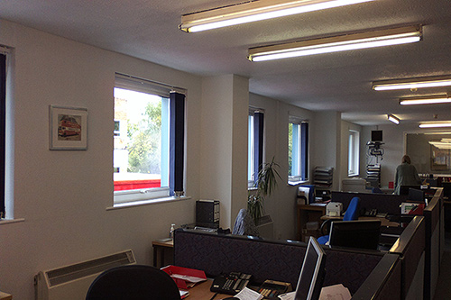 Interior redecoration to offices in Farnborough