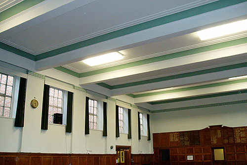Interior redecoration to main school hall, South Farnham School, Farnham