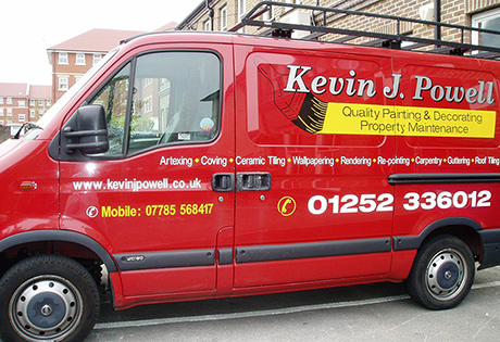 A Kevin J Powell works van