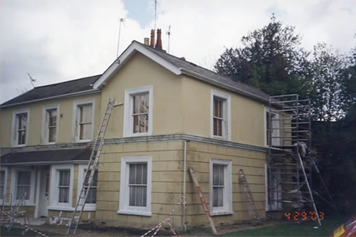 Building prior to commencement of works