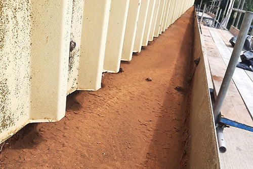 Guttering cleaned out