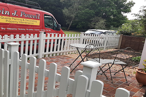 Private Cottage, Block Paving, and Picket fencing