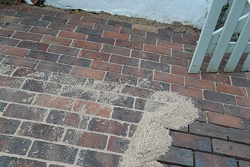 Jointing compound, in progress