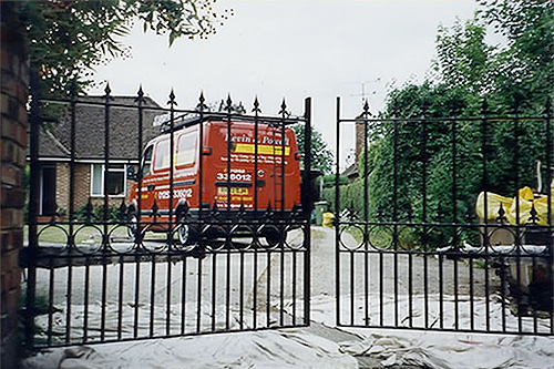 Iron gates after works completed