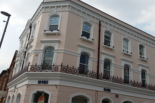 Offices finished in top quality exterior masonry paint and railings done in a burgundy high glosss finish to bring out the character of the building.