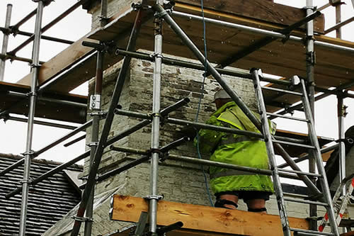 Property in Farnham, repairs, exterior decoration, during work