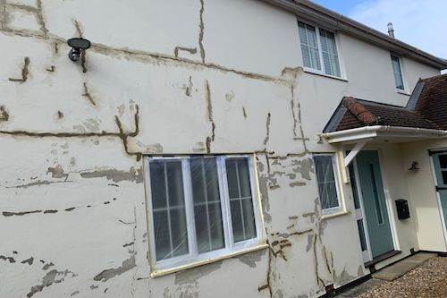 Before works and repairs started to a Grade 2 listed 