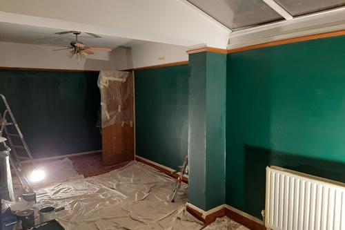 Designer paint finish.