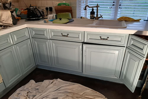 kitchen units finished.