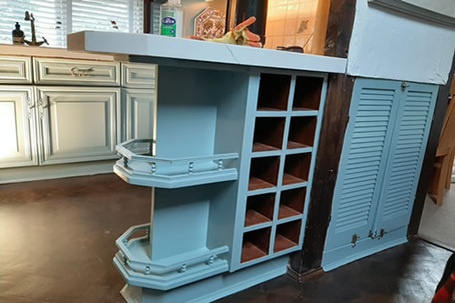 kitchen units finished.