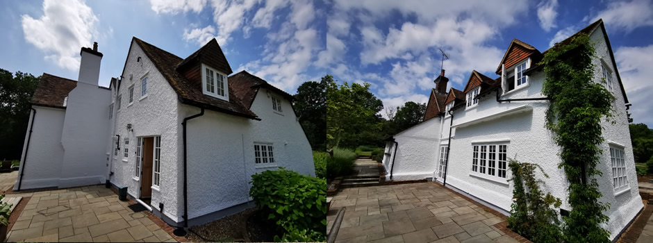 Exterior redecoration of a cottage